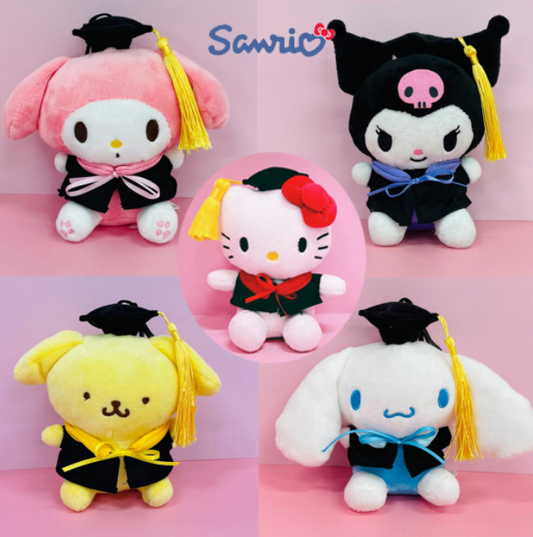 Sanrio Graduation Plushie Keychain