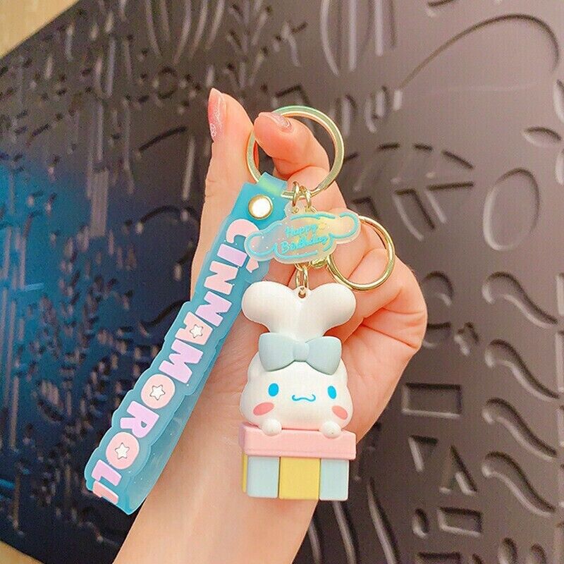 Cinnamoroll Birthday Keychain