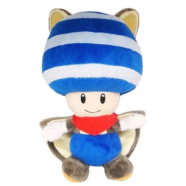 Little Buddy Super Mario Series Flying Squirrel Blue Toad Plush