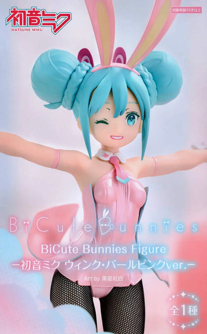 Furyu JP Hatsune Miku Bicute Bunnies Wink Pearl Pink Ver. Figure