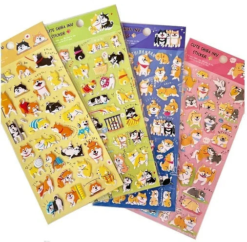 Cute Shiba Dog Sticker Set