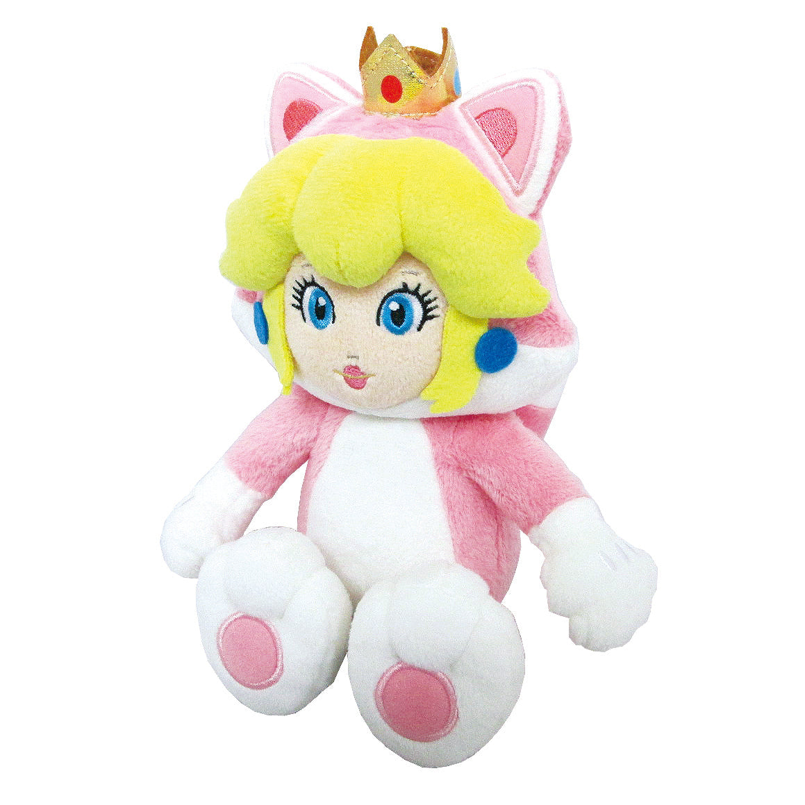 Super Mario 3D Neko Cat Peach Plush, 10" (World Series)