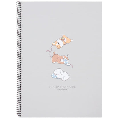 Sleeping Dog Spiral Notebook