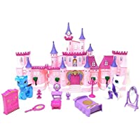 My Dream Castle – Fantasy Combination - Little Castle with Accessories with Light & Music, Role Play Pony House – Pink