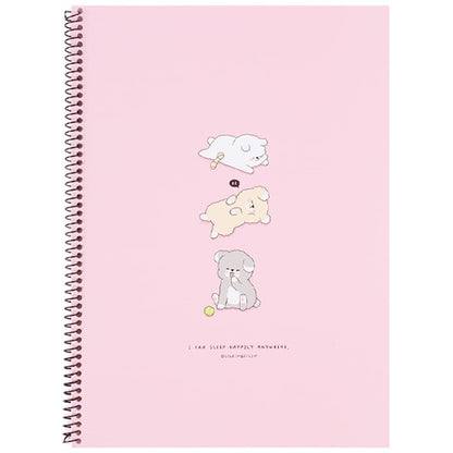 Sleeping Dog Spiral Notebook