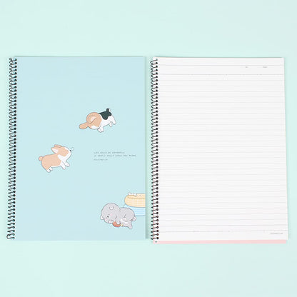 Sleeping Dog Spiral Notebook