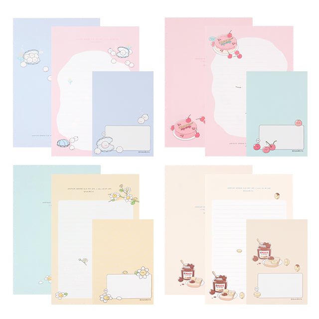 Ssueim&Cclim - Mongalmongal Letter Paper with Envelop Set