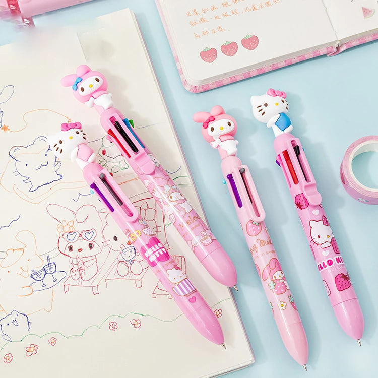 My Melody 6 Color Pen 0.7mm (Pink)