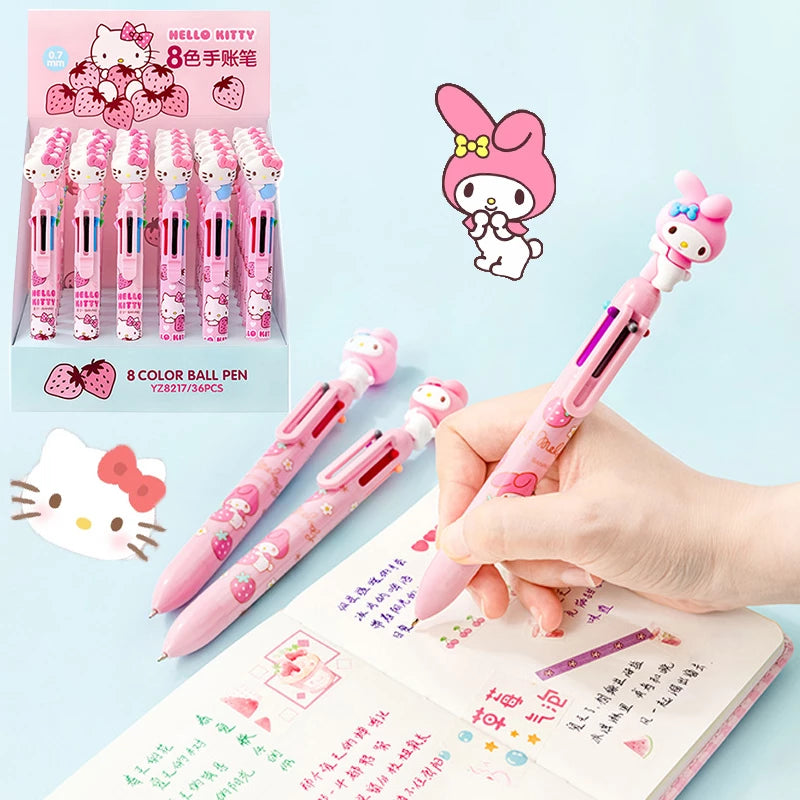 My Melody 6 Color Pen 0.7mm (Pink)