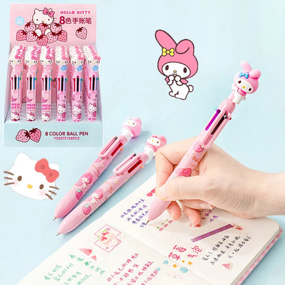 My Melody 6 Color Pen 0.7mm (Pink)