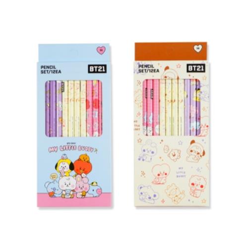 BT21 My Little Buddy 12 Piece Pencil Set