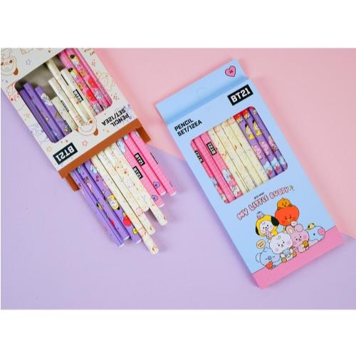 BT21 My Little Buddy 12 Piece Pencil Set