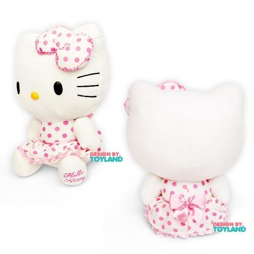 Sanrio Hello Kitty White Dot Dress Plush 25cm