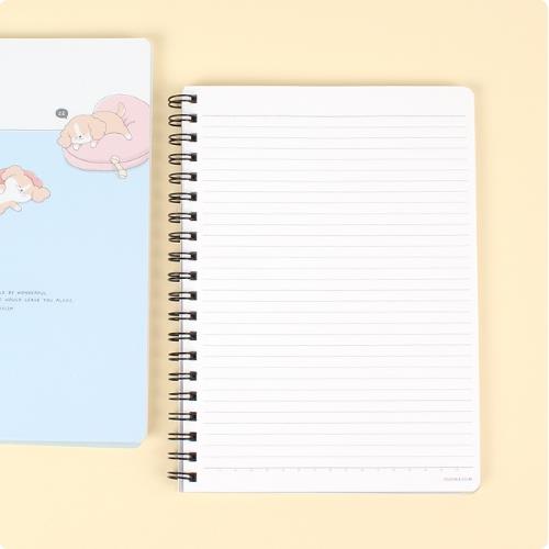 Sleeping Dog PP Cover Spring Notebook