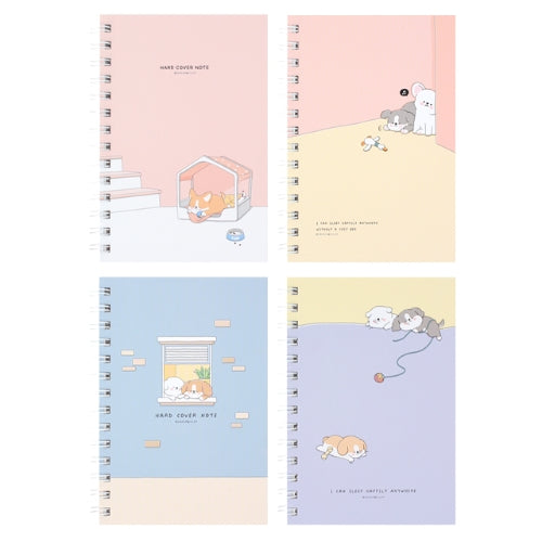 Sleeping Dog Hard Cover Notebook