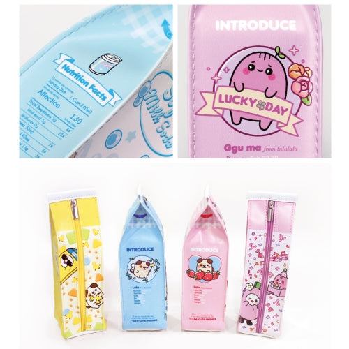 Milk Carton Pencil Cases Cosmetic Bag (Random Color)