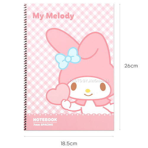 Sanrio Characters One Ring Notebook - My Melody