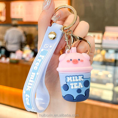 Boba Milk Tea Keychain