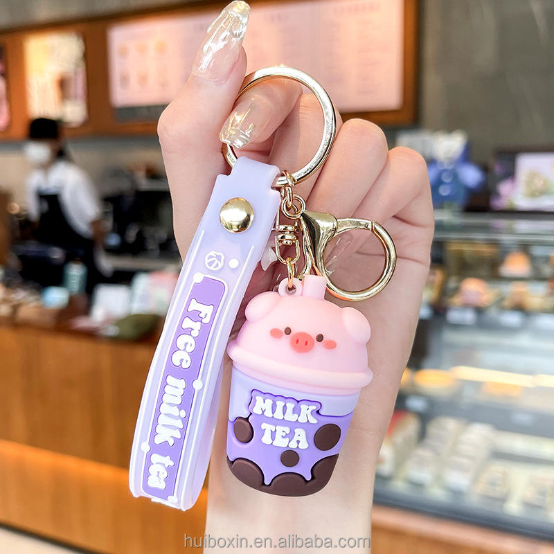 Boba Milk Tea Keychain