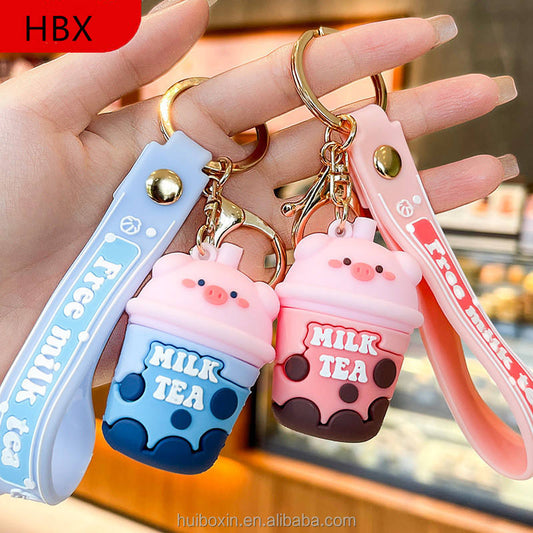 Boba Milk Tea Keychain