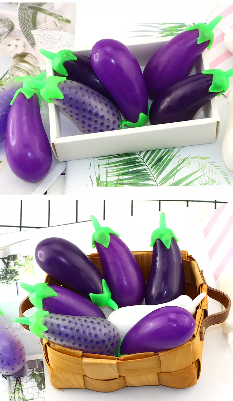 Squishy Food Kitchen Toy Eggplant