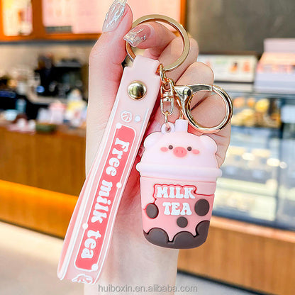 Boba Milk Tea Keychain