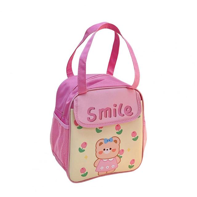 Kawaii Bear & Rabbit Pattern Lunch Bag