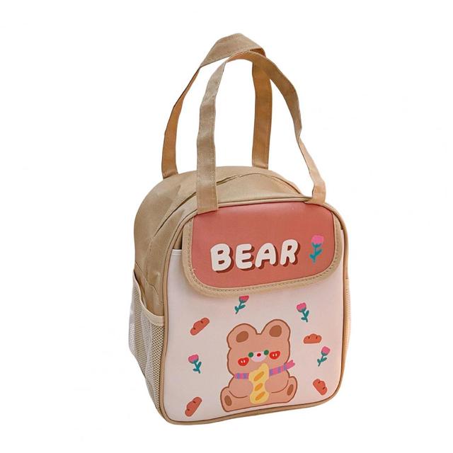 Kawaii Bear & Rabbit Pattern Lunch Bag