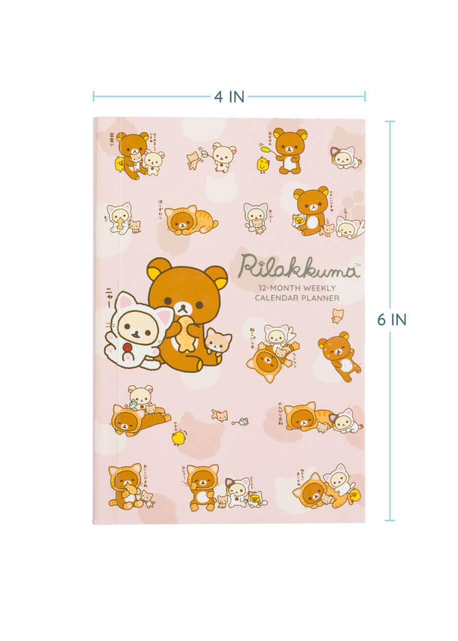 Rilakkuma Tiger Calendar A6 Month/Weekly