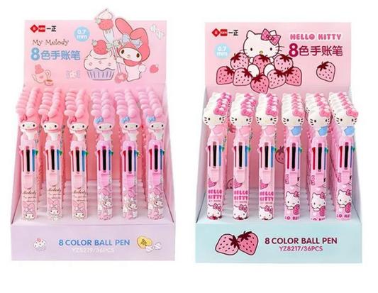 Hello Kitty 8 Colors Pens