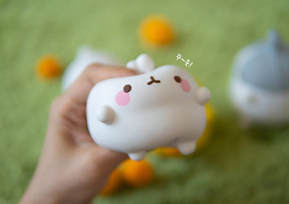 Molang and Piu Piu Squishy Hand Toy / Cake Toppers