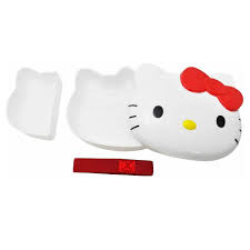 Hello Kitty Die Cut Band Lunch Box (Red
Ribbon)