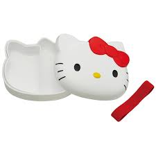 Hello Kitty Die Cut Band Lunch Box (Red
Ribbon)