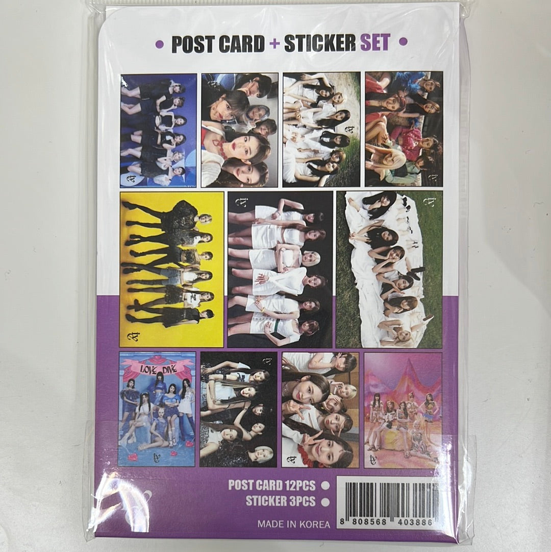 IVE Post Card 12pcs + Sticker Set 3pcs