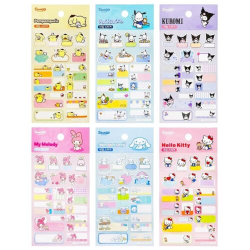 Sanrio Characters Name Stickers