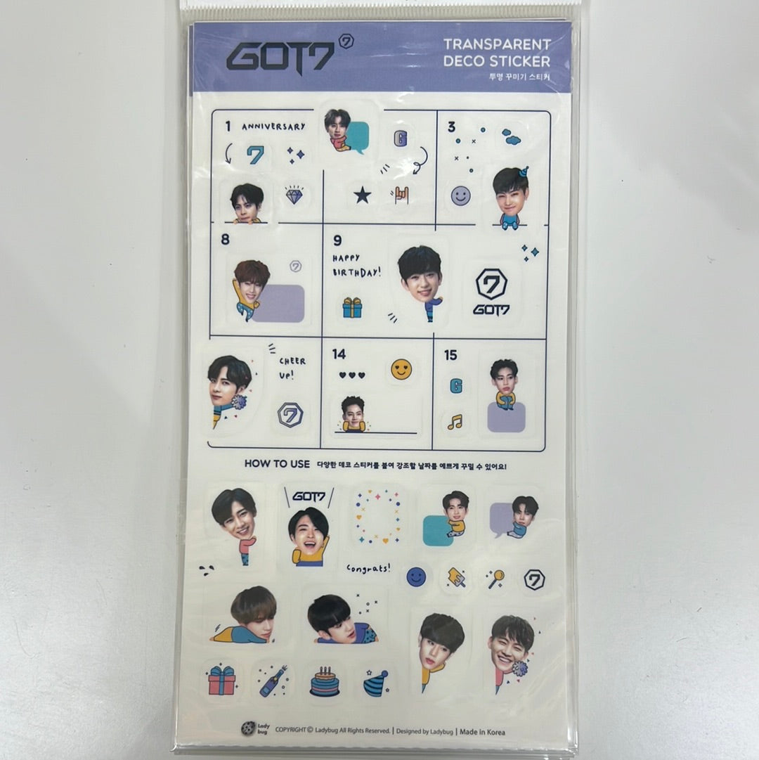 Got7 Transparent Deco Sticker