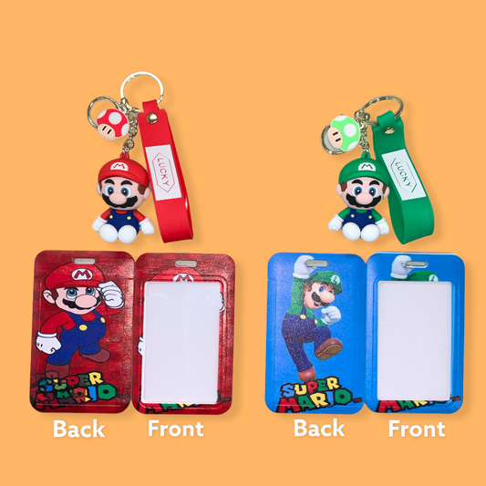 Keychain Mario With ID Tags