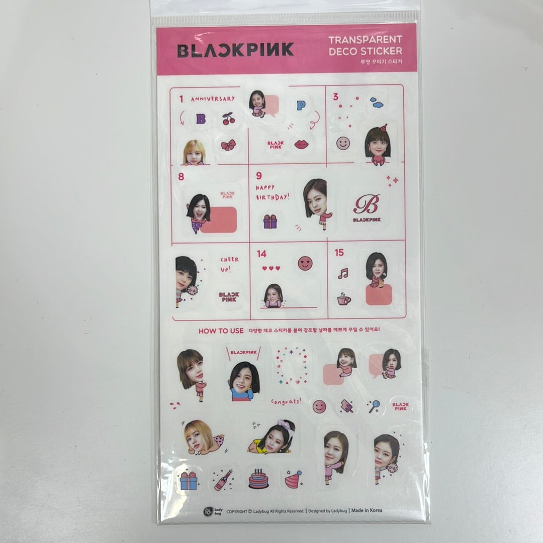 Blackpink Transparent Deco Sticker