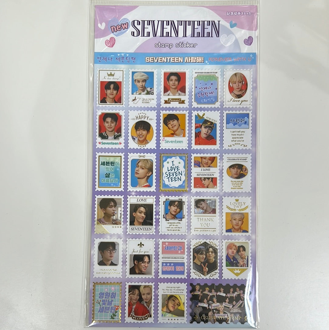 Seventeen Stamp and Sticker Set