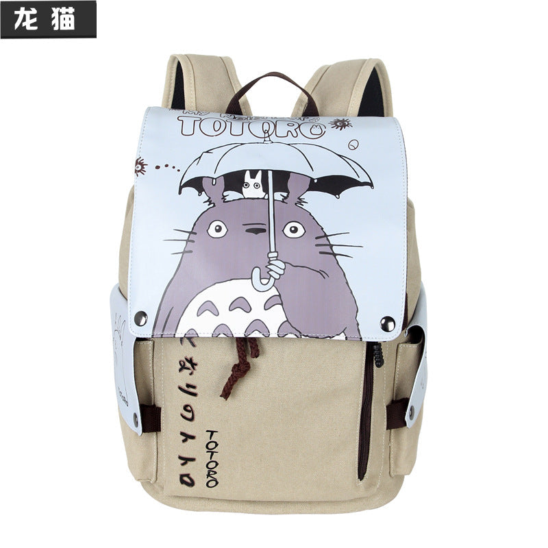 Totoro Canvas Backpack