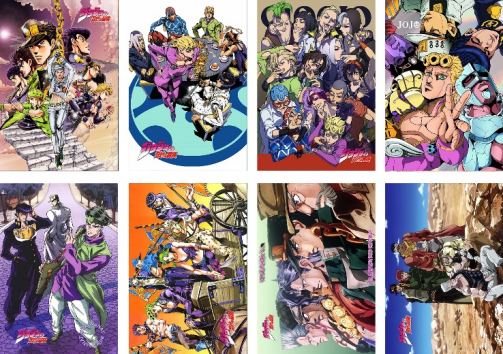 Jojo Bizarre Adventure Poster Set