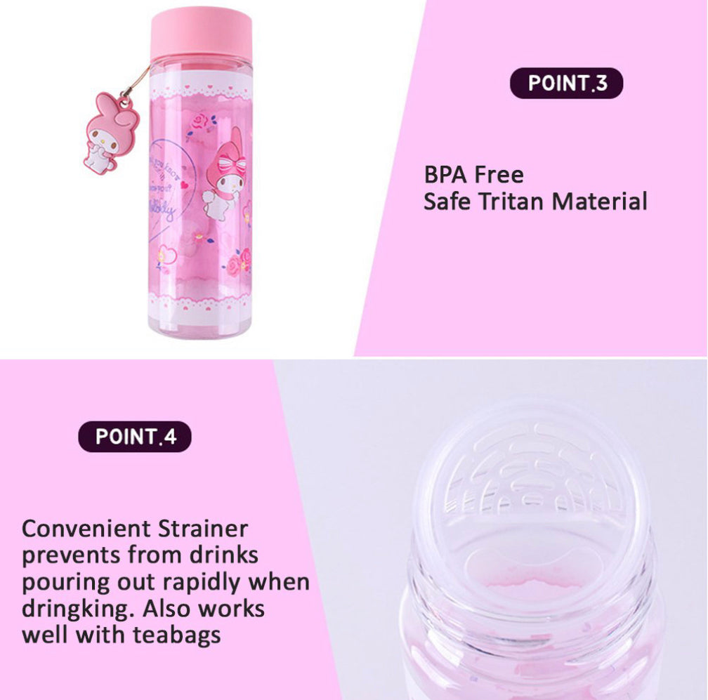 Sanrio My Melody Tritan Pendant Water Bottles