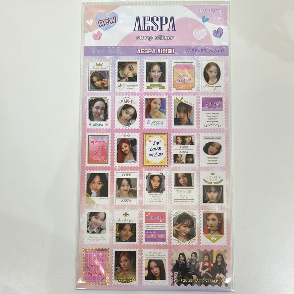 Aespa Stamp Sticker Set