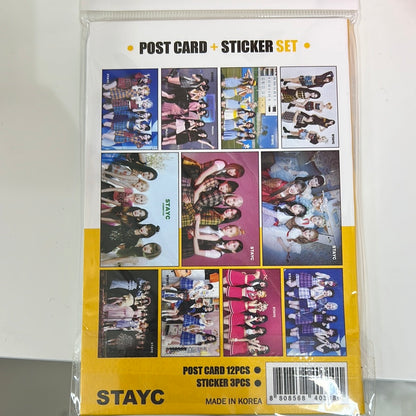 Stayc Post Card 12pcs + Sticker Set 3pcs