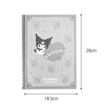 Sanrio Characters One Ring Notebook - Kuromi