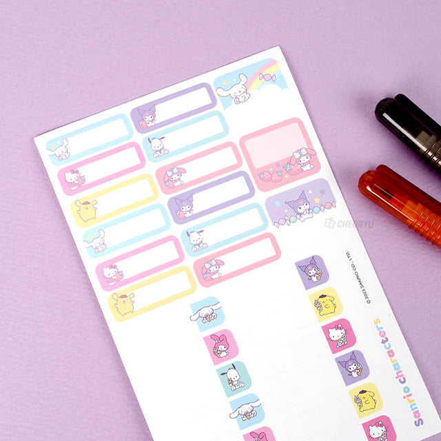 Sanrio 12 Colors Markers With Labels