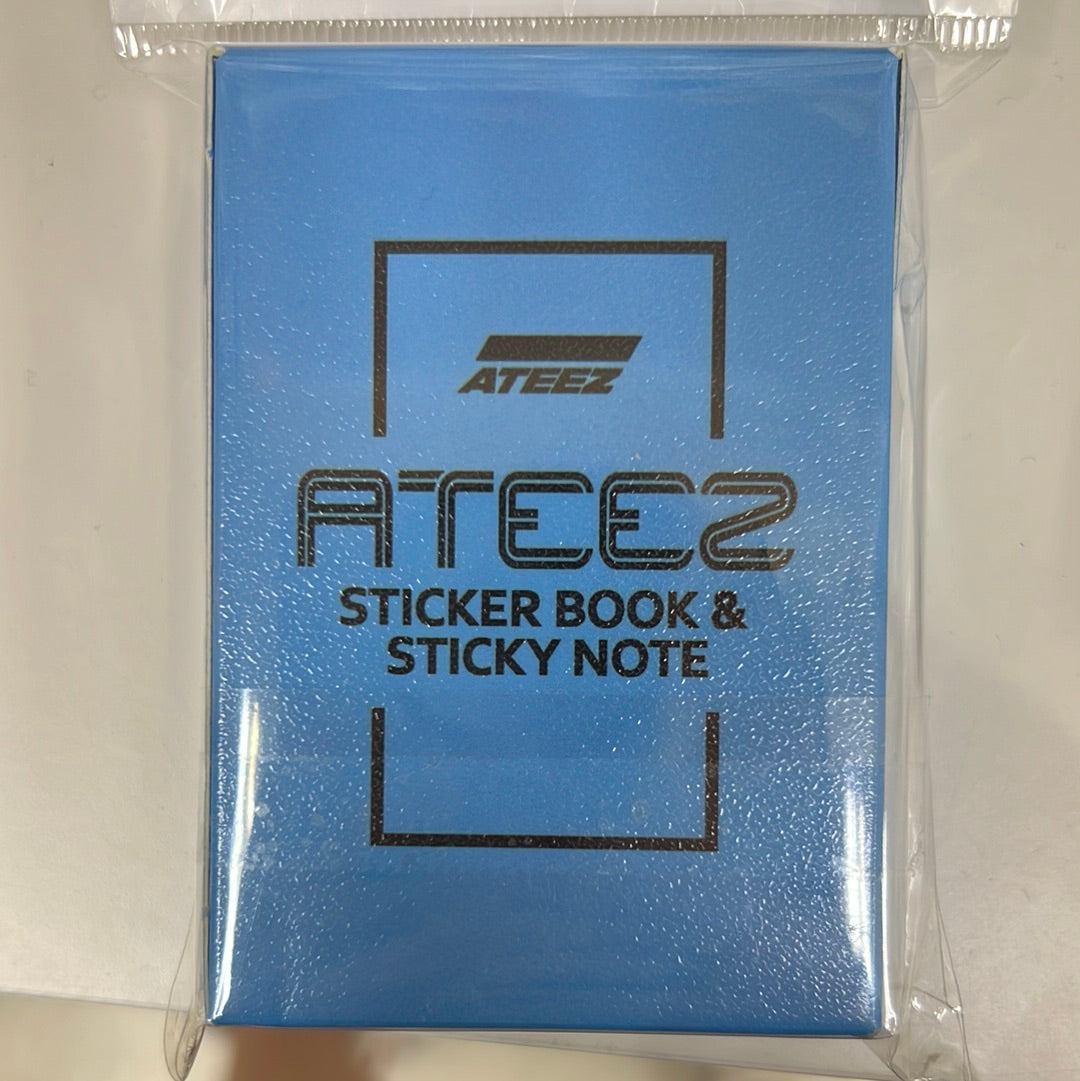 Ateez 4-Section Sticker Book & Sticky Note Memo Pad