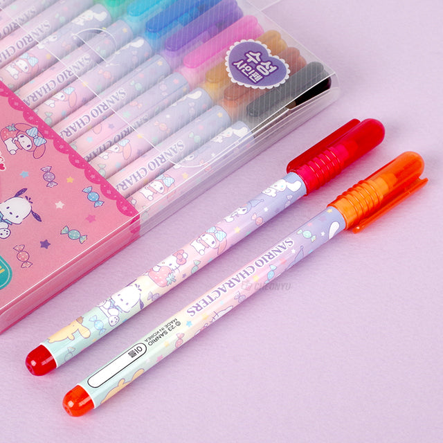 Sanrio 12 Colors Markers With Labels