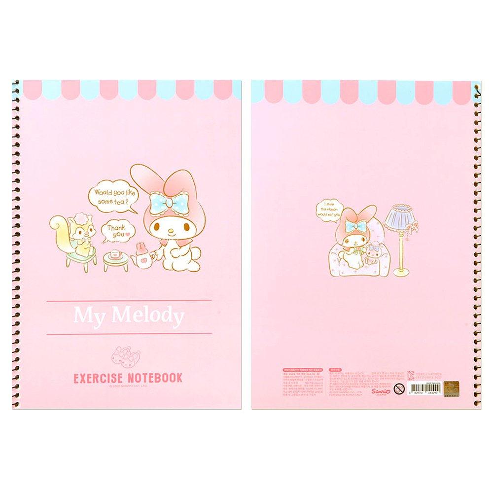 My Melody Unruled Notebook