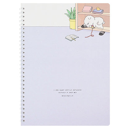 Sleeping Dog 10" Spiral Ruled Notebook